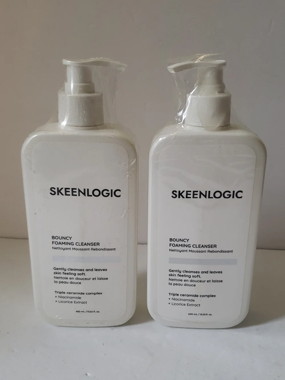 Skeenlogic Bouncy Foaming Cleanser 13.52fl Oz New x2